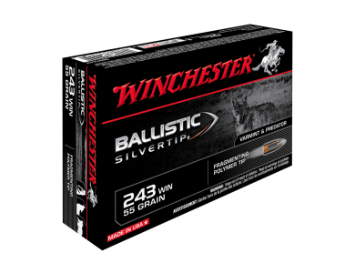 Winchester .243 Win. Ballistic Silvertip 95 gr (6,16 g), 55 gr (3,56 g)